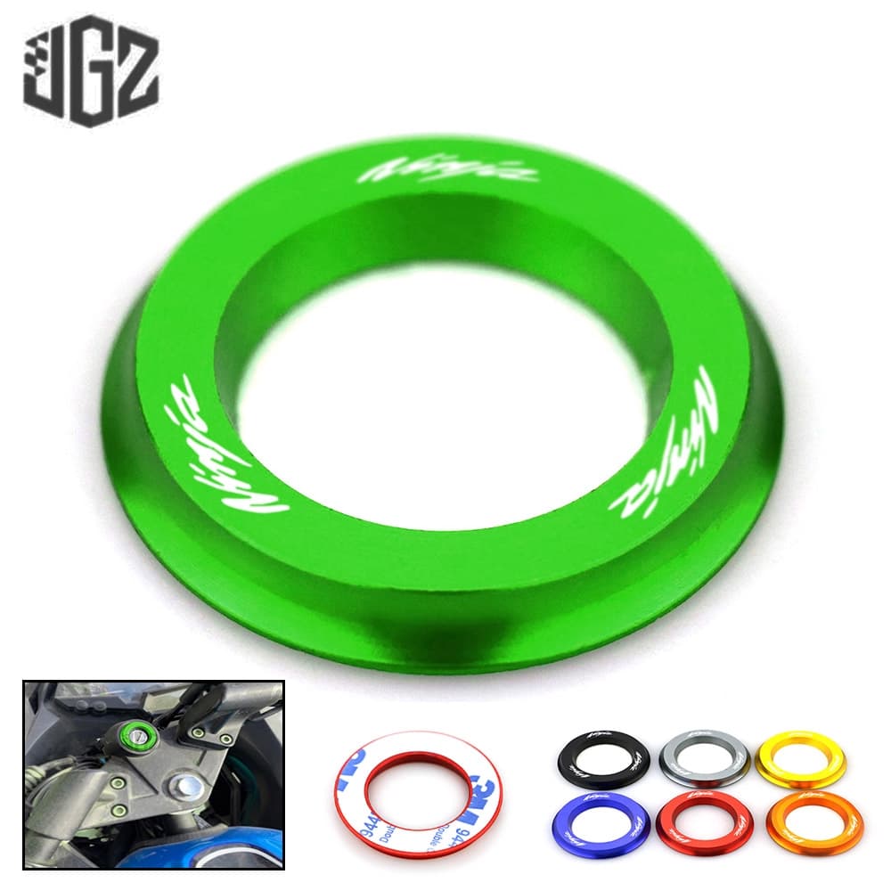 Para KAWASAKI NINJA NINJA400 250 300 Z400 Interruptor De Ignição Da Motocicleta Chave Capa Anel Bloqueio Círculo