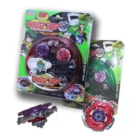 Kit 2 /com 4 Pião Beyblade Metal  Tornado Com Arena 2 Lançador