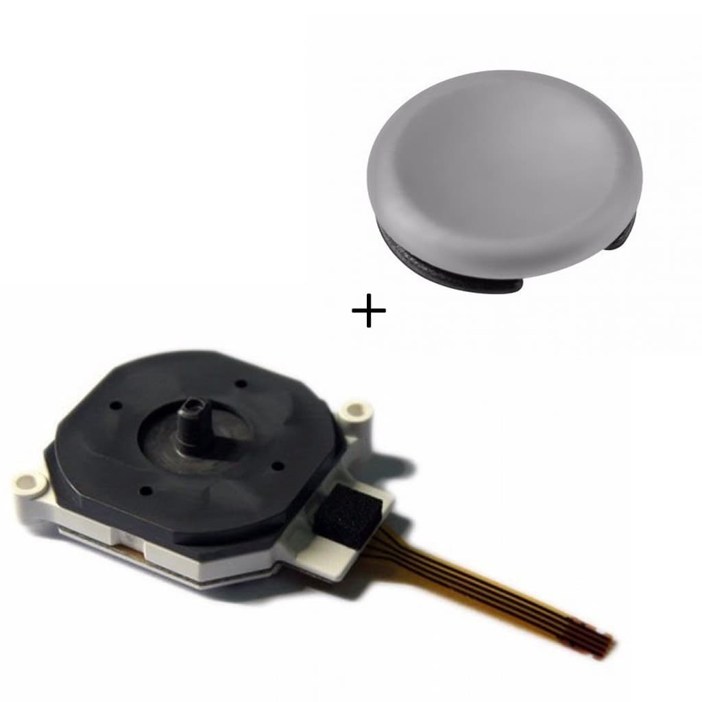 Kit Botão Analógico Compatível com 3DS / 3DS XL + Circle Pad - New 3DS ou New 3DS XL