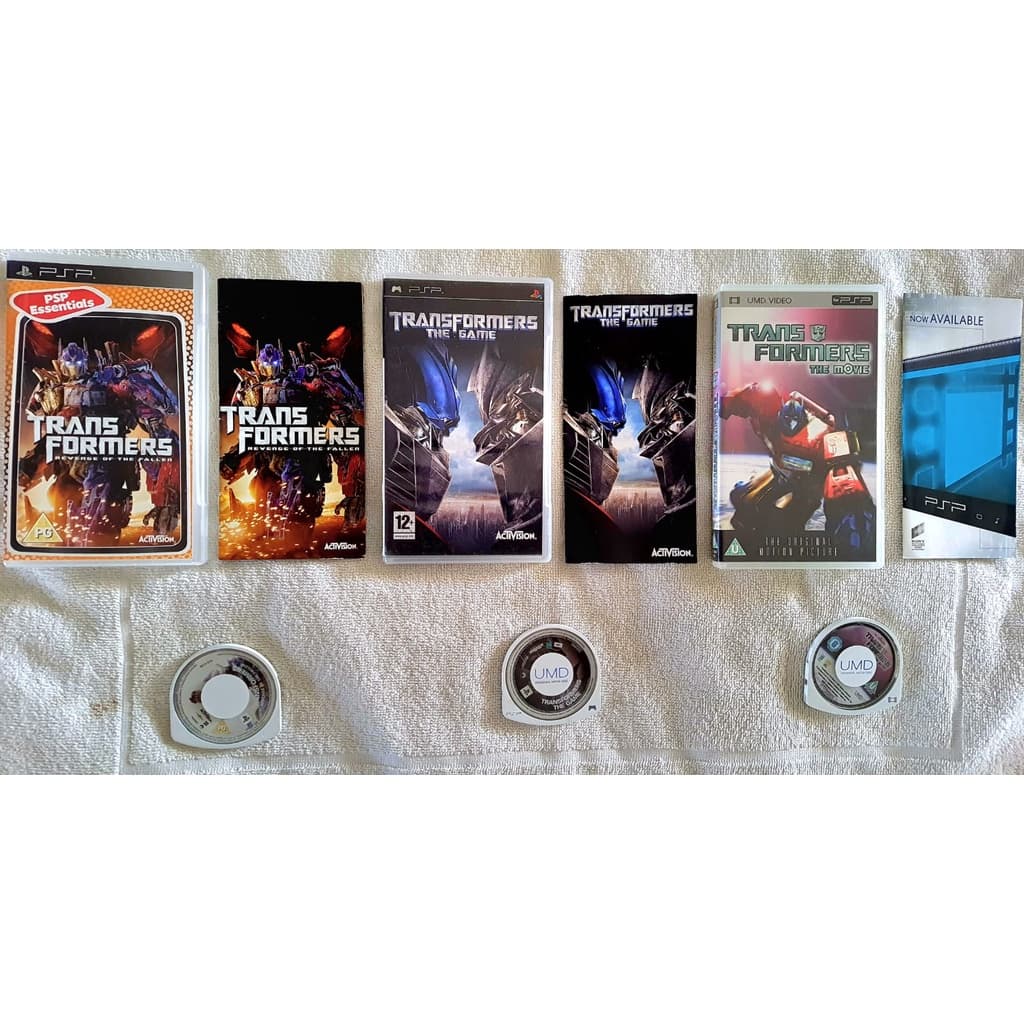 Psp Transformers Coleção 3 Itens