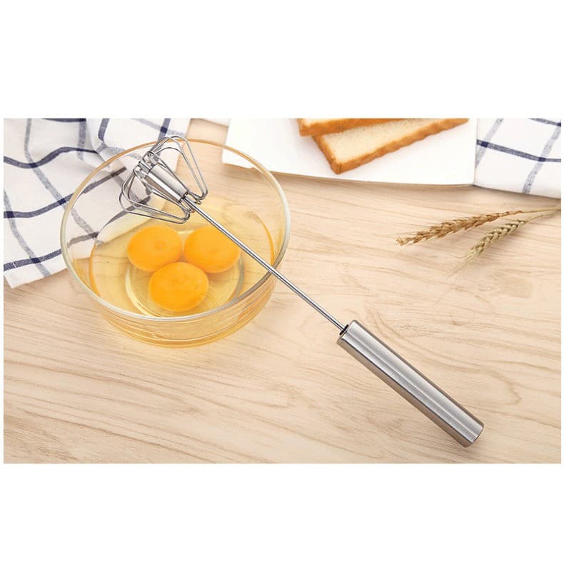Batedor De Ovos Inox Semi Automático