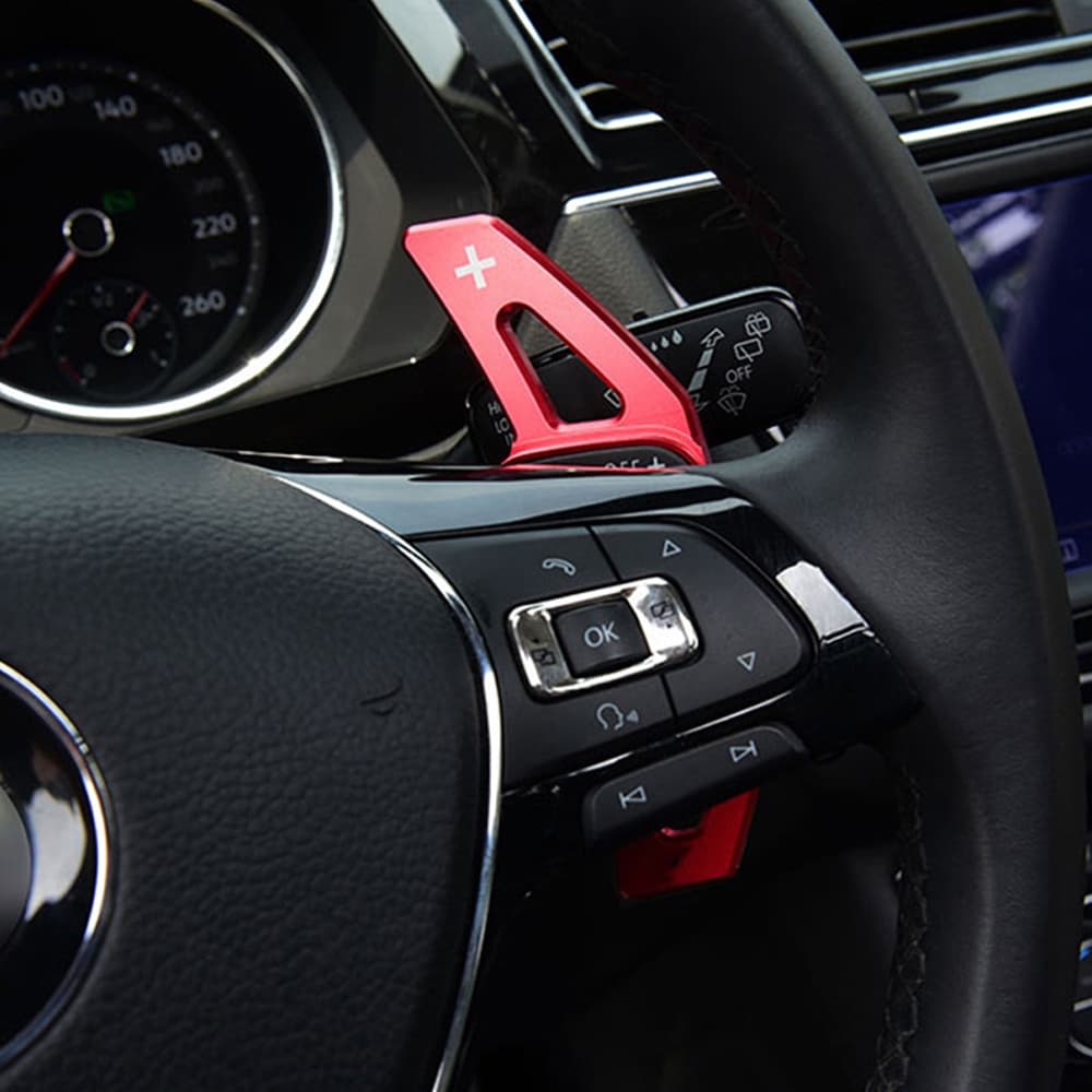 Shift Paddle Para Volkswagen Amarok Passat B8 Tiguan Polo Jetta Virtus Tera Voyage Volante Do Carro DSG Shifter Extensão