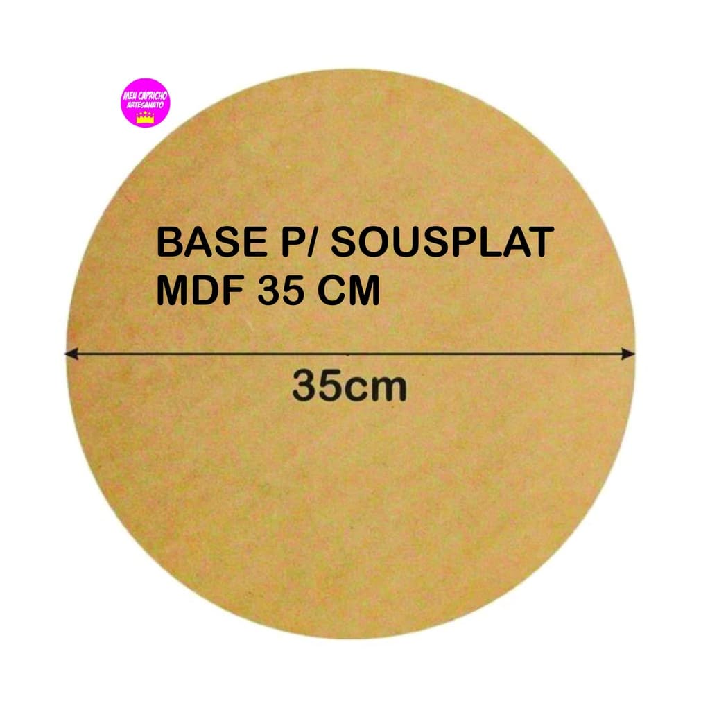 10 kit Sousplat, circulo ,base,supla,mdf 35cm