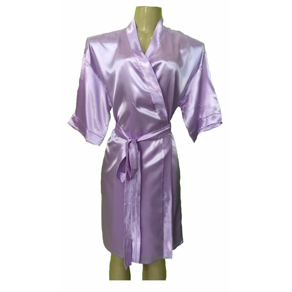 Robe roupão cetim madrinhas, noivas 1/2 manga sem bordado