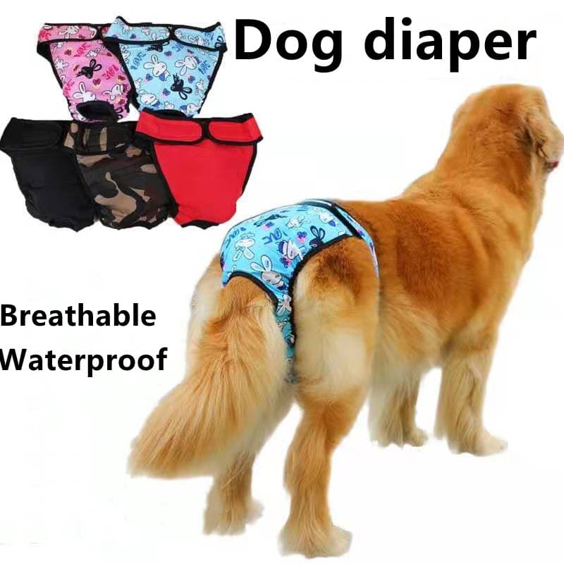 [XS-XXL] Cão Fralda Fêmea Animal De Estimação Lavável Calça Fisiológica Grande Menstrual Interior