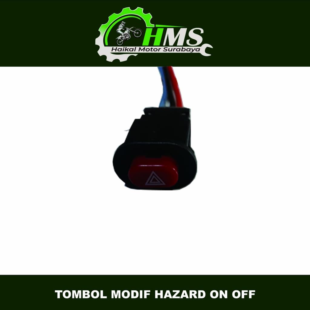 Botão De Perigo Modificado TOMBOL Liga/Desliga + Soquete De Cabo Universal-Variações De Interruptor Para Luzes De Sinali