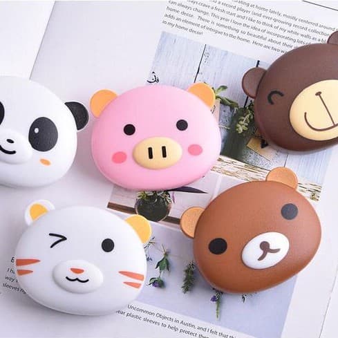 Estojo caixinha Porta Lentes de Contato/ Kit Viagem com ventosa espelho e porta solução