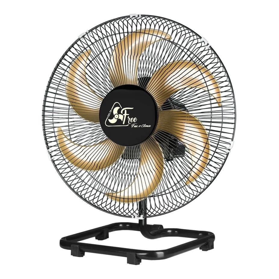 Ventilador De Mesa 40cm Delta Free Biturbo Grade De Aço