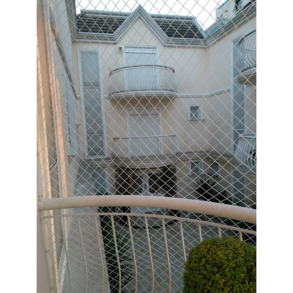 Rede Tela De Proteção 1,20 X 1,00 Para Sacadas Janelas Crianças Gatos Kit Completo