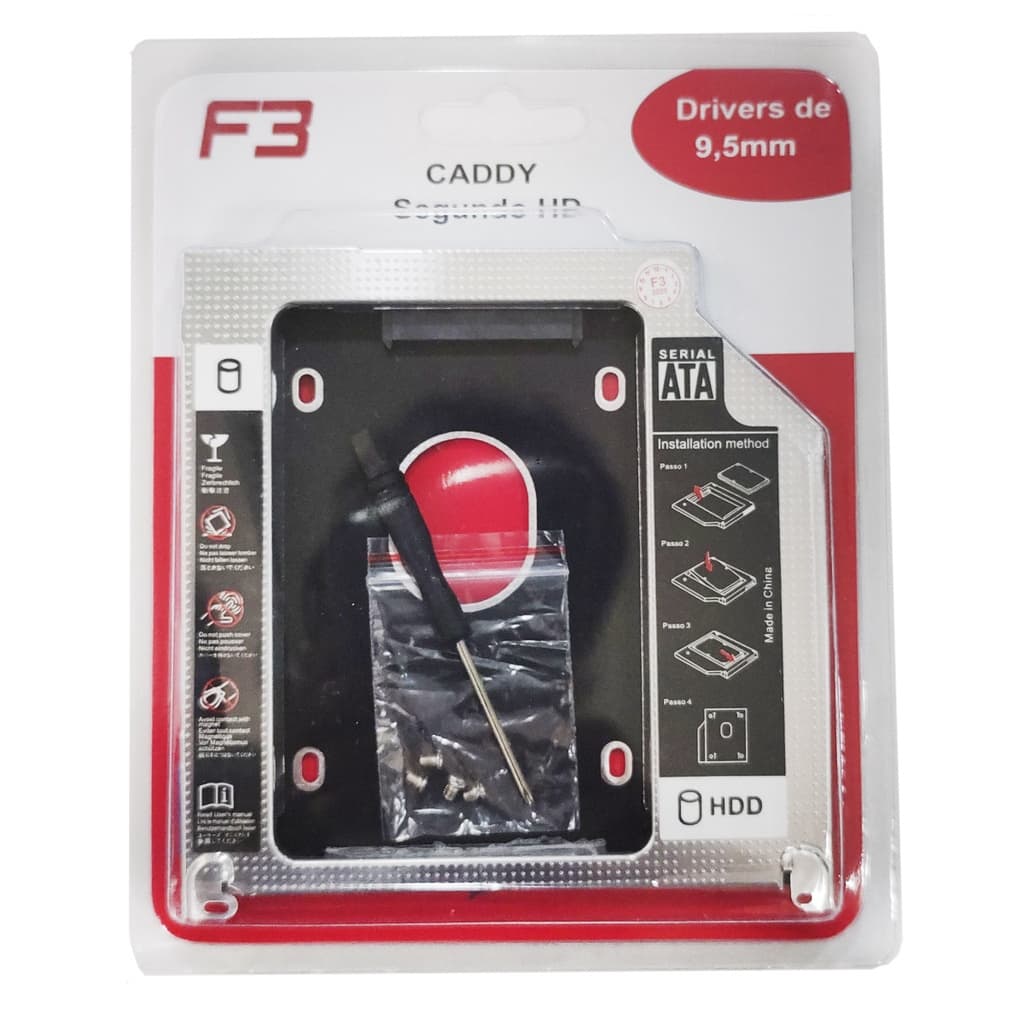 Adaptador Caddy compatível Para Macbook Pro Hd Sata 9.5m  caddymac