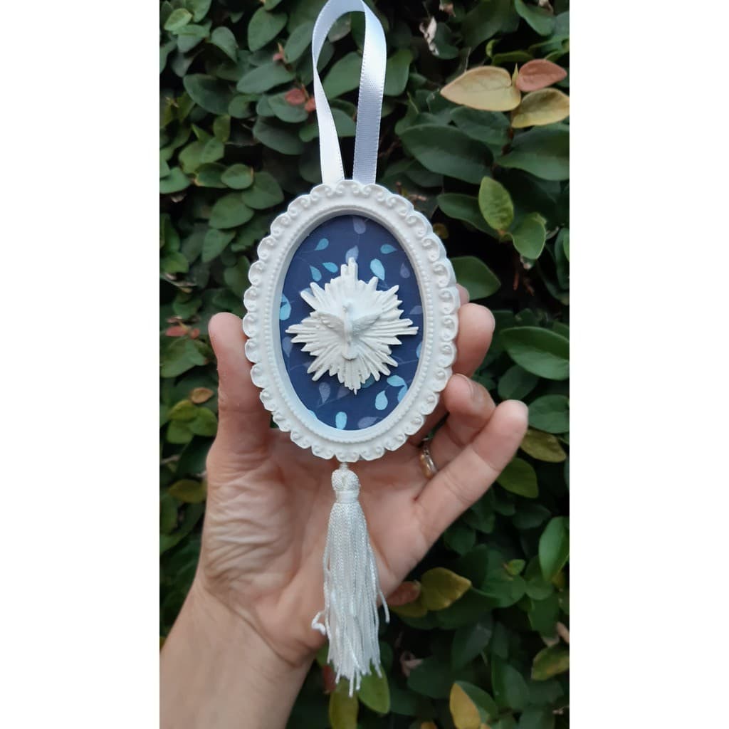 Lembrança Batizado com fita e pingente - KIT COM 5 PEÇAS - pode escolher cor