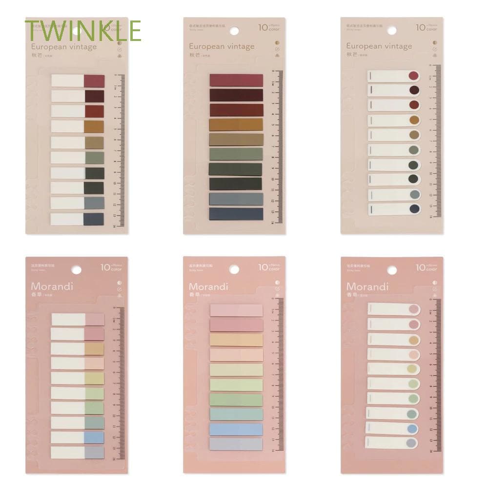 Twinkle 200 Folhas Adesivas Autoadesivas / Marcadores De Páginas / Papel Para Planner