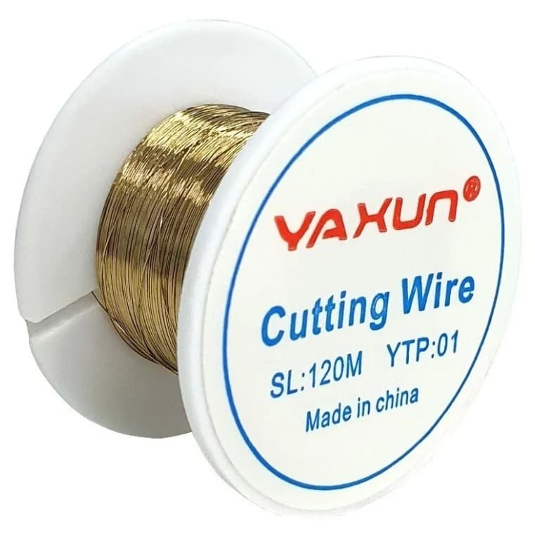 Fio de aço yaxun para separar lcd  ypt:01 com 120 metros dourado aço