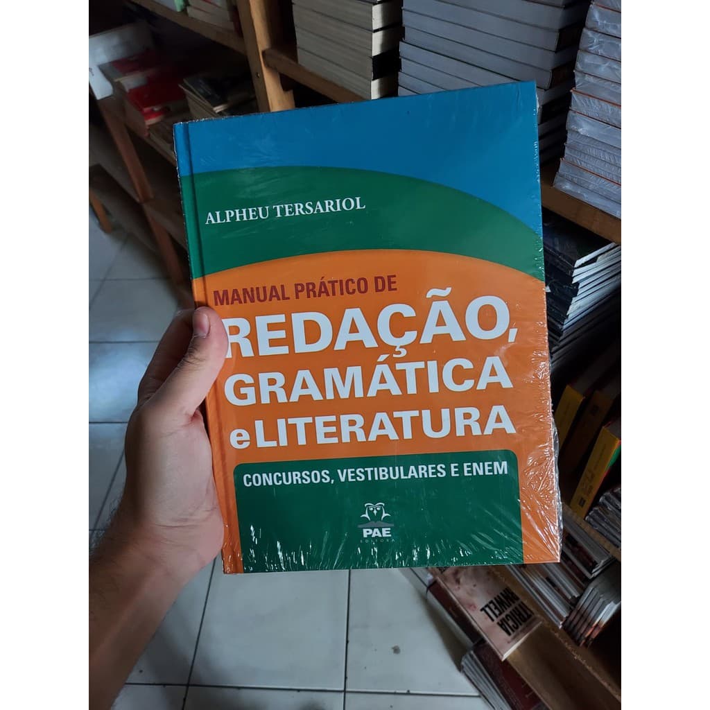 Livro Manual Prático De Redação, Gramática E Literatura - Capa Dura - Livro Concursos, Vestibulares e Enem