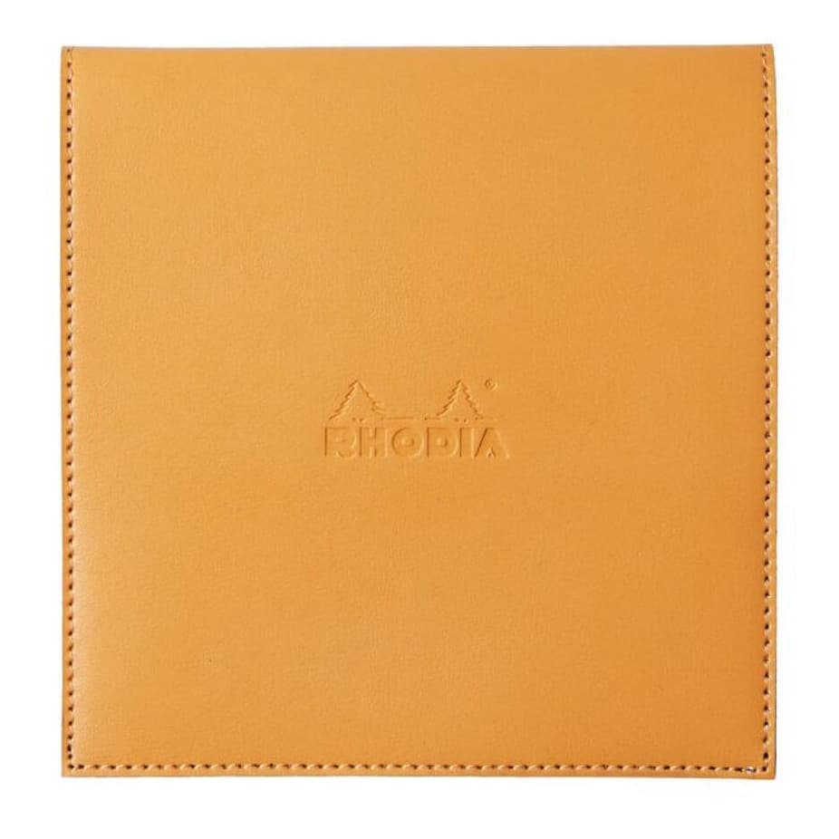 Bloco Notas Rhodia 14,5x14,5cm 80 Folhas Capa Couro Original