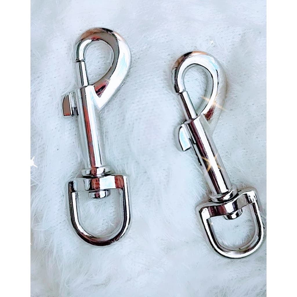 Fecho Mosquetão Prata | Reforçado - 7CM