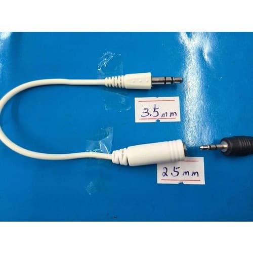 Cabo Adaptador P2-p1 3,5 Macho Para 2,5 Femea
