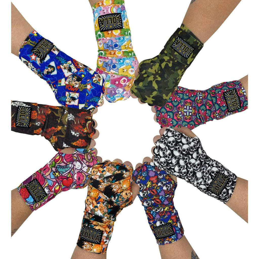 Bandagem Elastica Estampada Muay Thai Kickboxing Lolla