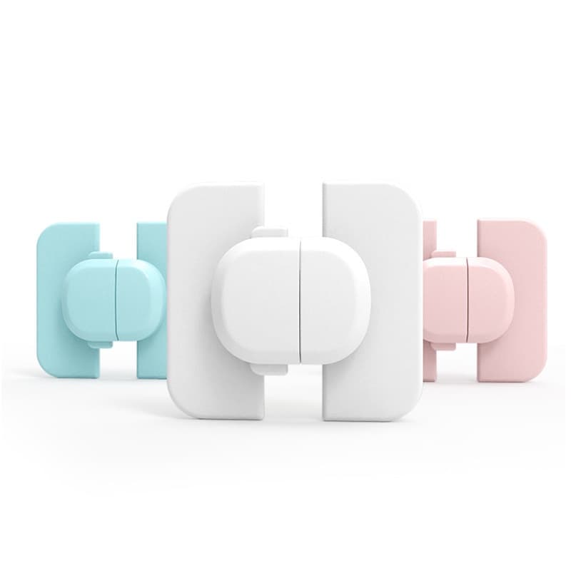 Trava Para Geladeira Infantil/Porta De Armário/De Segurança Quadrada