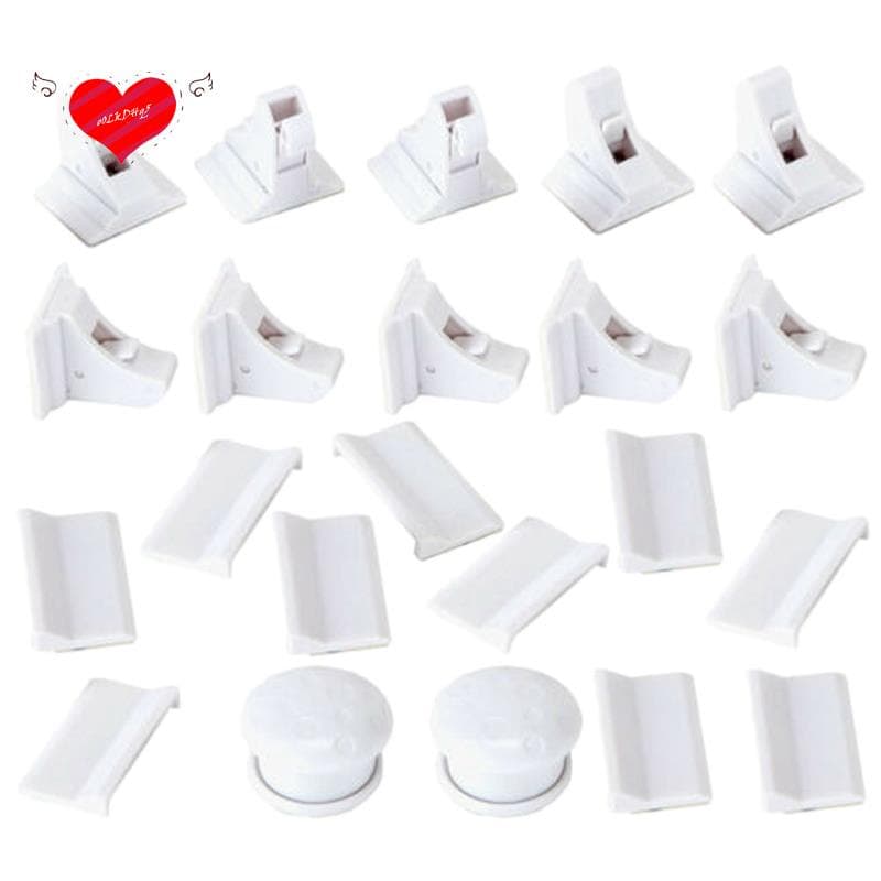 Fechaduras Magnéticas Para Armários 10 + 2 Com Trava De Gaveta Invisível Crianças/Bebês