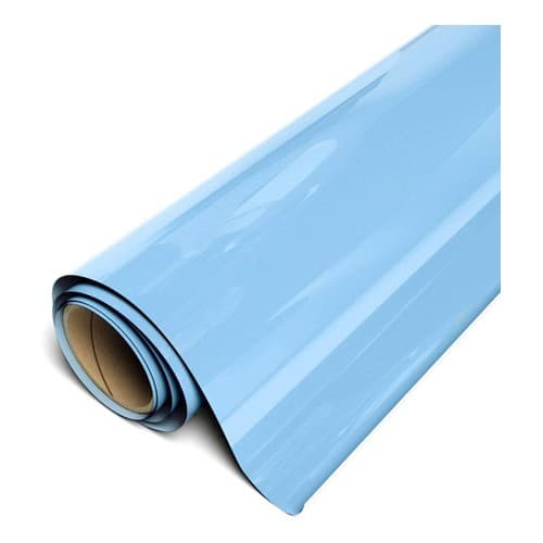 Power Pu - Termocolante Recortável - Azul Bebe - 60 Cm 1 Mt