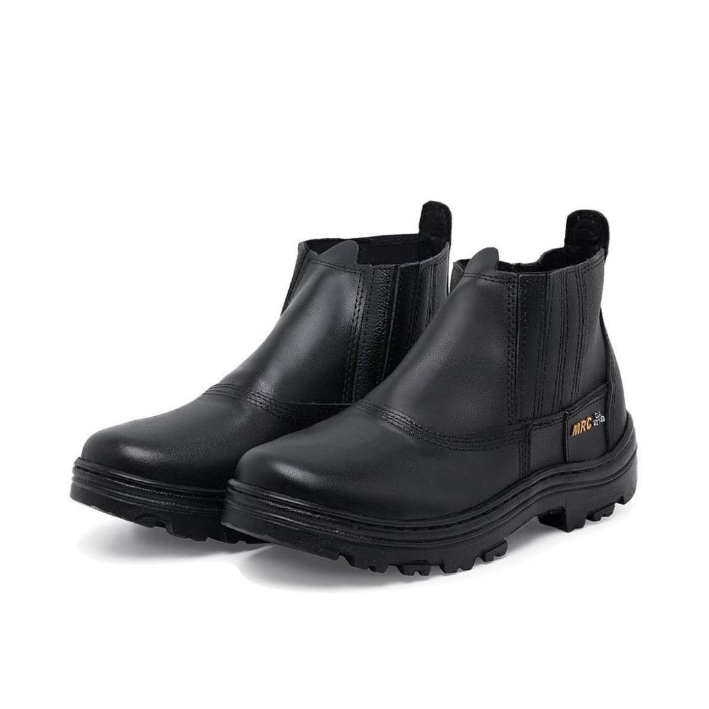 Butina de segurança promoção CA couro legitimo biqueira de elastico