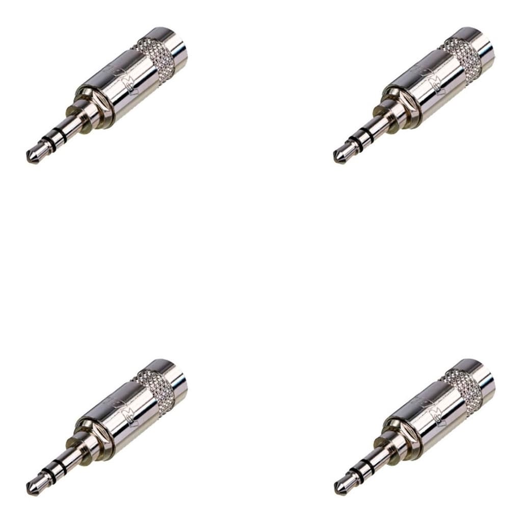 KIT C/4 PLUGS P-2 STEREO NICKEL NYS231 - 14939 REAN BY NEUTRIK