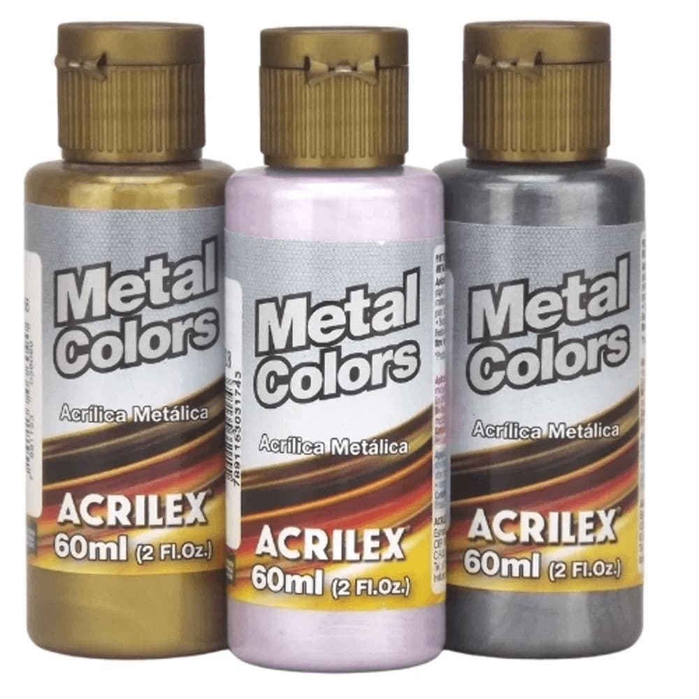 Tinta Metal Colors Acrilex 60ml