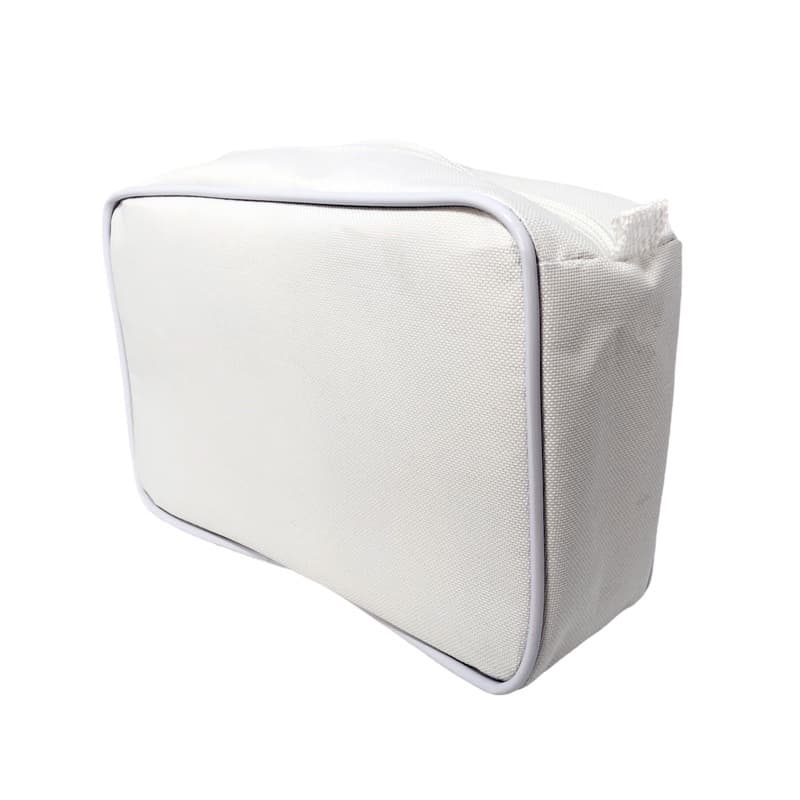 Necessaire inteira NAILON (tecido) BRANCA 23x15