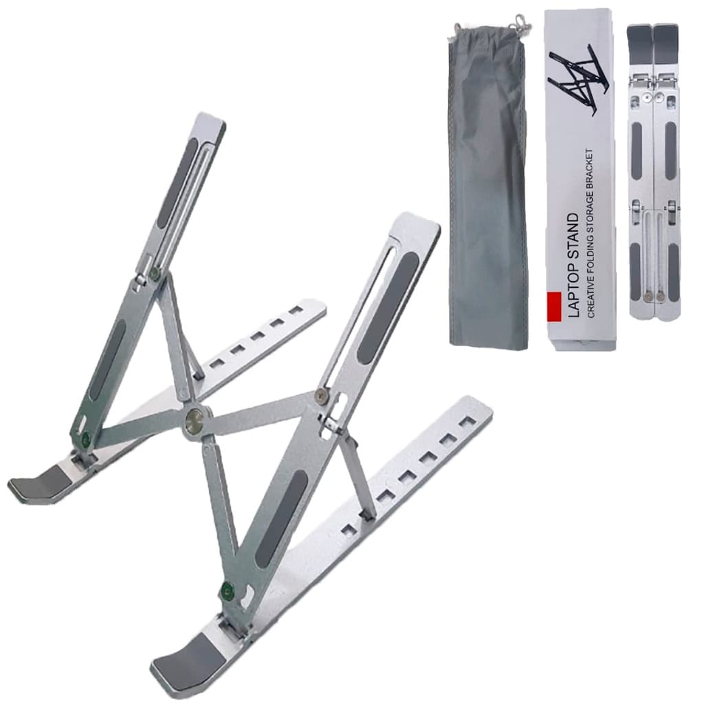 Suporte, apoio  ajustável com 7 regulagens todo em alumínio para Notebook macbook p2 bs07