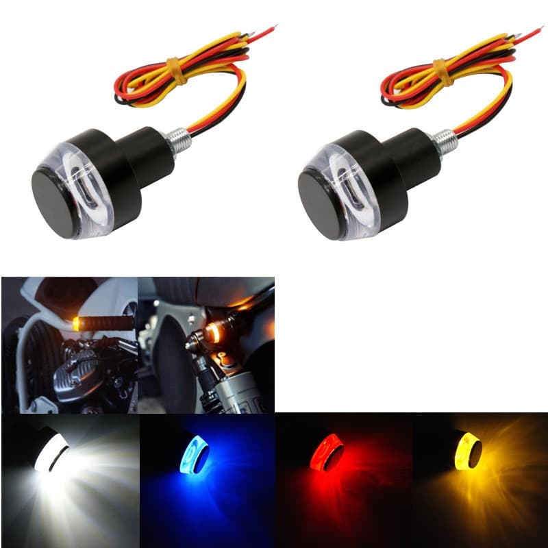 2 Pçs Sinais De Volta Da Motocicleta LED Luz Lidar Com Barra Final Pisca Lâmpada Para Moto 12V Acessórios