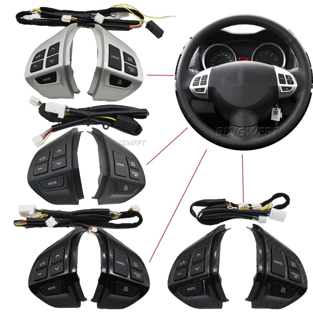 Botão De Interruptor De Controle De Cruzeiro De Áudio Do Volante 8701A087 Para Mitsubishi Asx Lancer Outlander Rvr Pajero Sport 8602A008