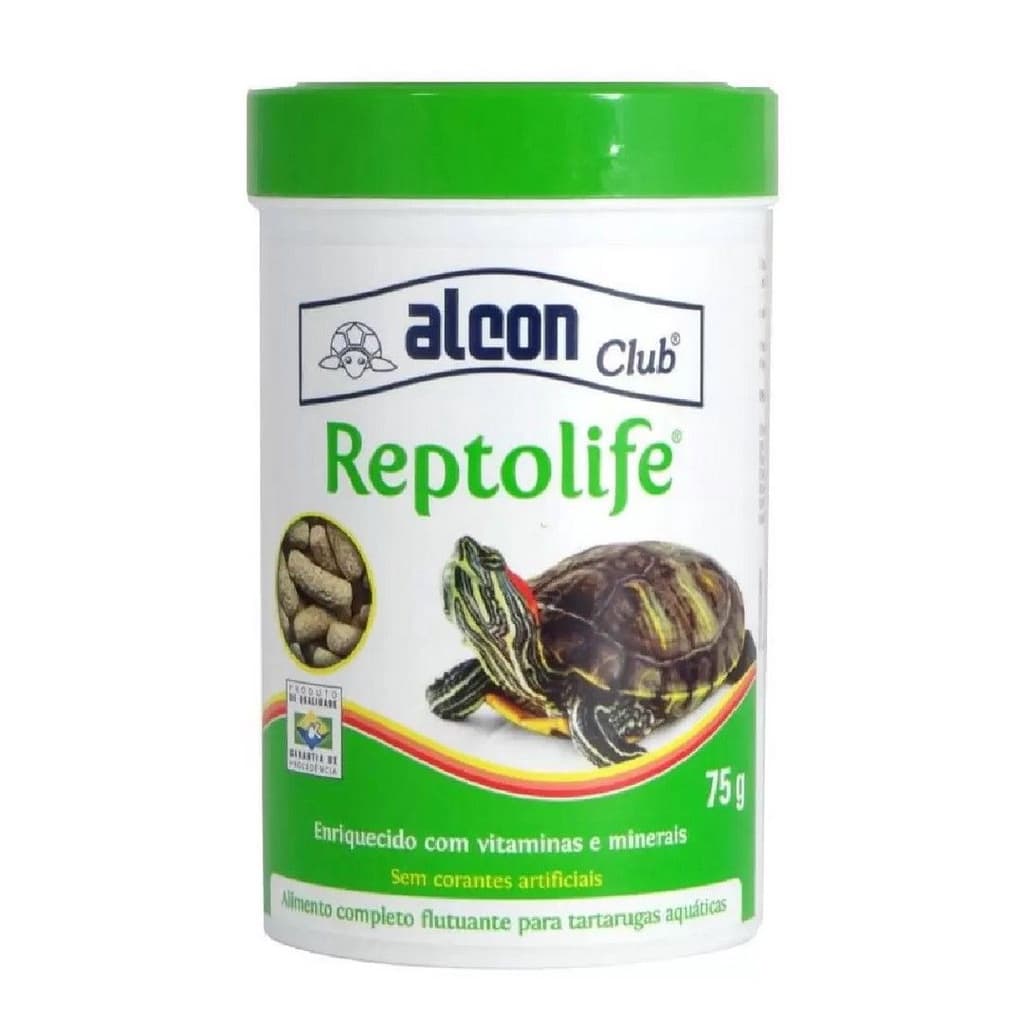 Ração Para Tartarugas Aquáticas Reptolife 75g Alcon Club