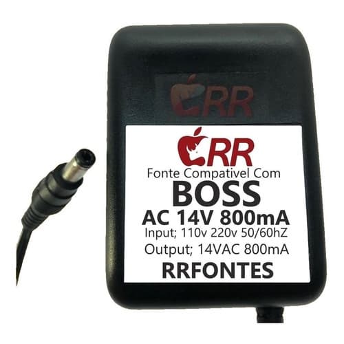 Fonte 14v 800ma Para Pedal Pedaleira Boss Gt6 Gt8 Gt-6 Gt-8