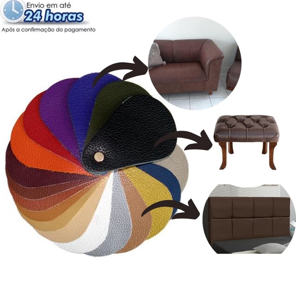 1 metro - Tecido Couro Corino Courino Sintético Pvc Serve para Revestimento Forra Madeira , Sofá, Cadeira, Puff