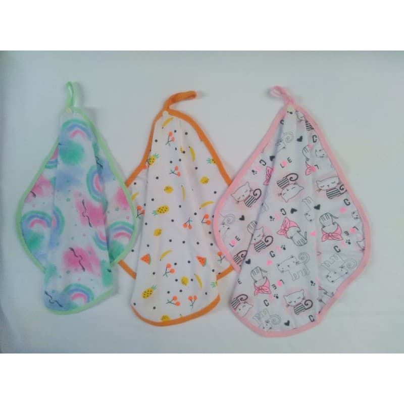 Kit 12 paninhos de boca com prendedor de chupeta (menina ) (menino) tecido malha 100% algodão