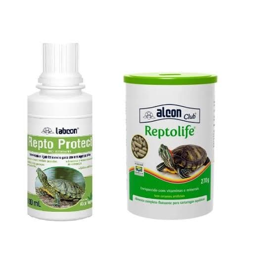 Ração Alcon Reptolife 270g + Repto protect 100ml