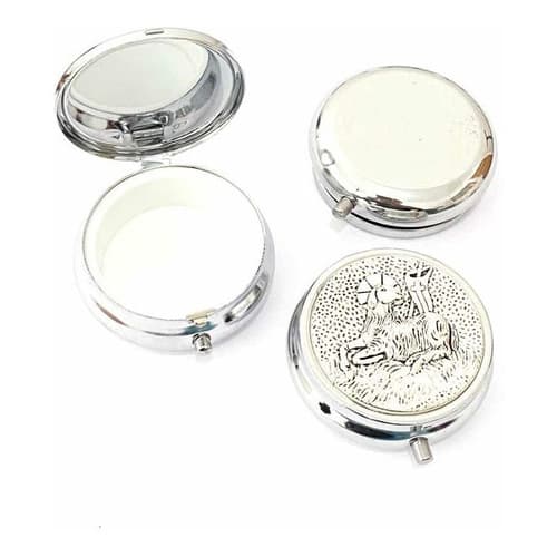 Teca Porta Terço Hóstia Cordeiro De Deus