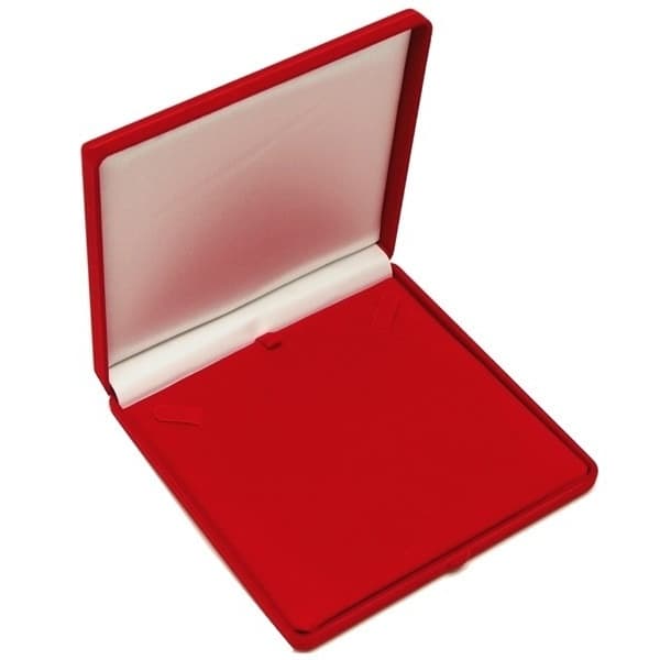 Estojo Embalagem Caixa Veludo Tradicional Joia Gancho Colar Grande 16x16cm (23E)