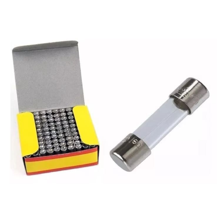 Kit 100 Peças - Fusível Vidro Pequeno 5x20mm 10A