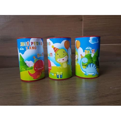 20 Cofrinho Personalizado Dinoussauro