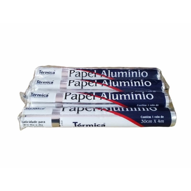 Papel Alumínio Térmica 30 cm X 4 Metros