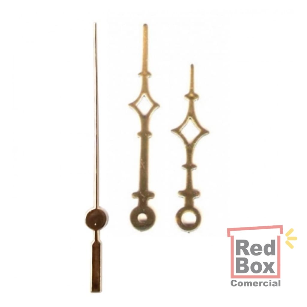 10 jogos de ponteiros Universal Grande (7,0 cm) - Dourado - Prata