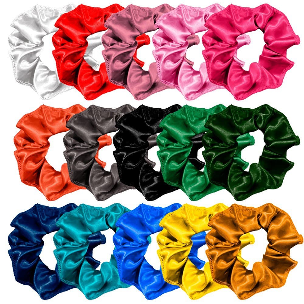 xuxinha cetim para o cabelo anti- frizz ( scrunchie)