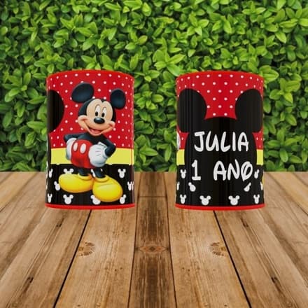 15 Cofrinhos Personalizado Mickey