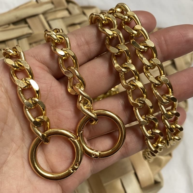 Corrente Lixada para Bolsas com Argola Articulada