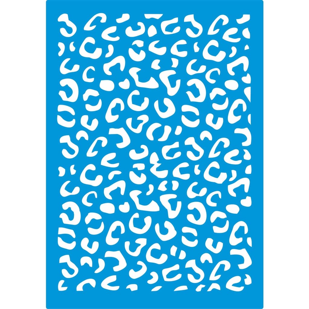 Estêncil Pintura Mancha Onça Pintada - Tamanho 20x14 cm