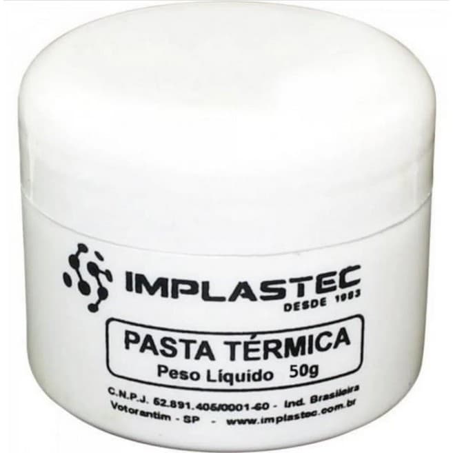 Pasta Térmica Branca Pote 50 Gramas 50g Alta Performance Semicondutores BGA GPU SMD
