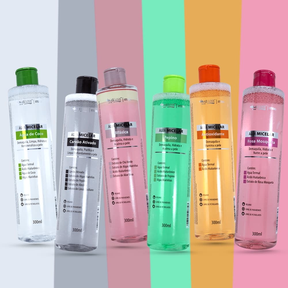 Água Micelar Max Love 290 Ml Lançamento Novidade