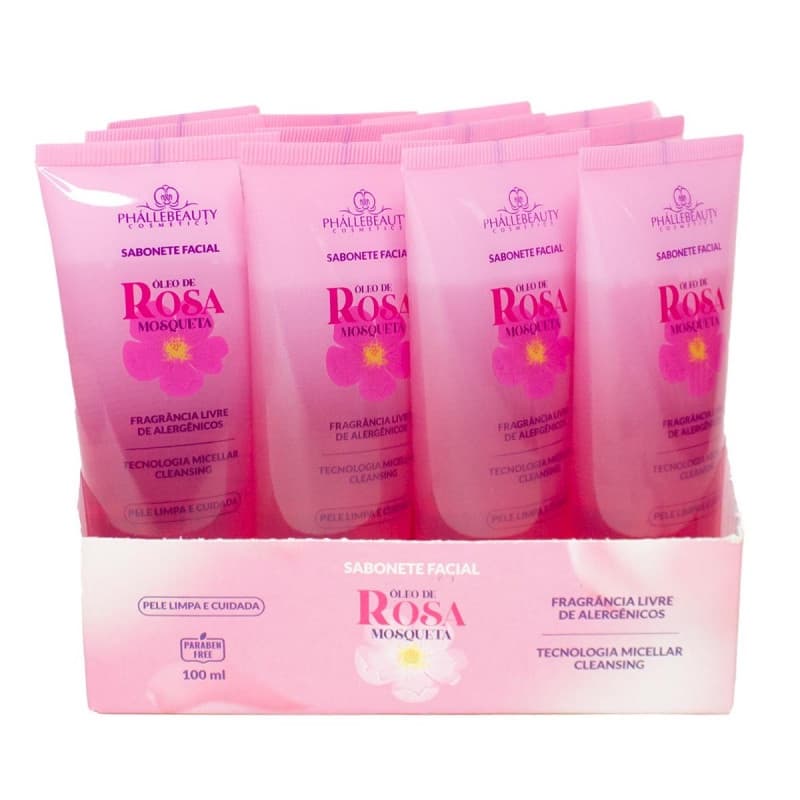 Box 12 Sabonete Facial Óleo de Rosa Mosqueta PhálleBeauty PH0175